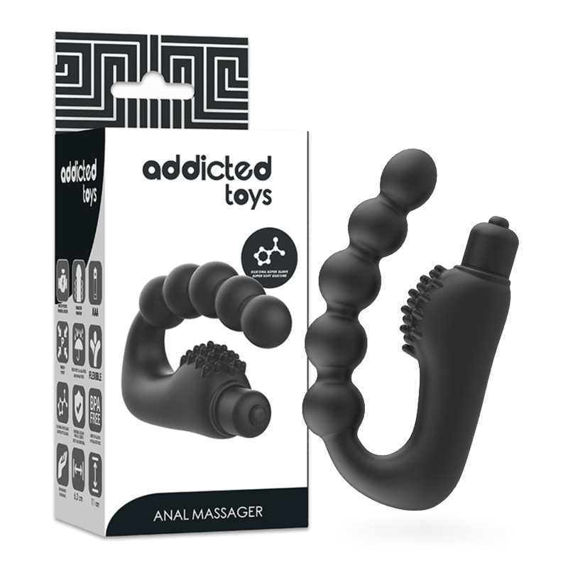 ADDICTED TOYS - ANAL MASSAGER PROSTATIC WITH VIBRATION - Amore24