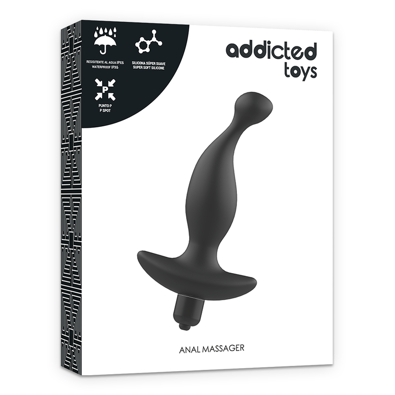 ADDICTED TOYS - ANAL MASSAGER WITH BLACK VIBRATIONMODEL 1 - Amore24