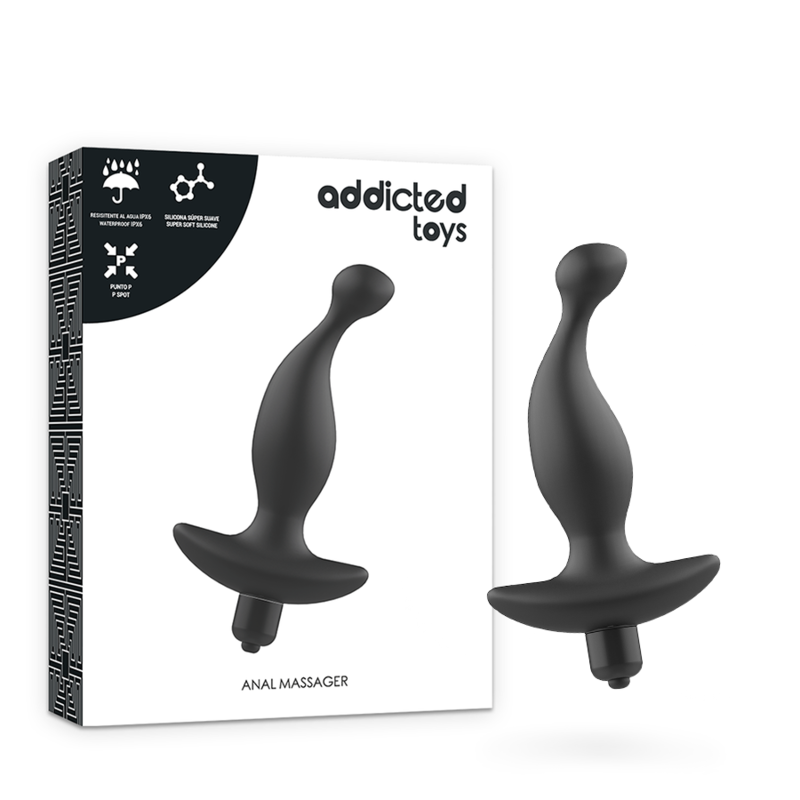 ADDICTED TOYS - ANAL MASSAGER WITH BLACK VIBRATIONMODEL 1 - Amore24