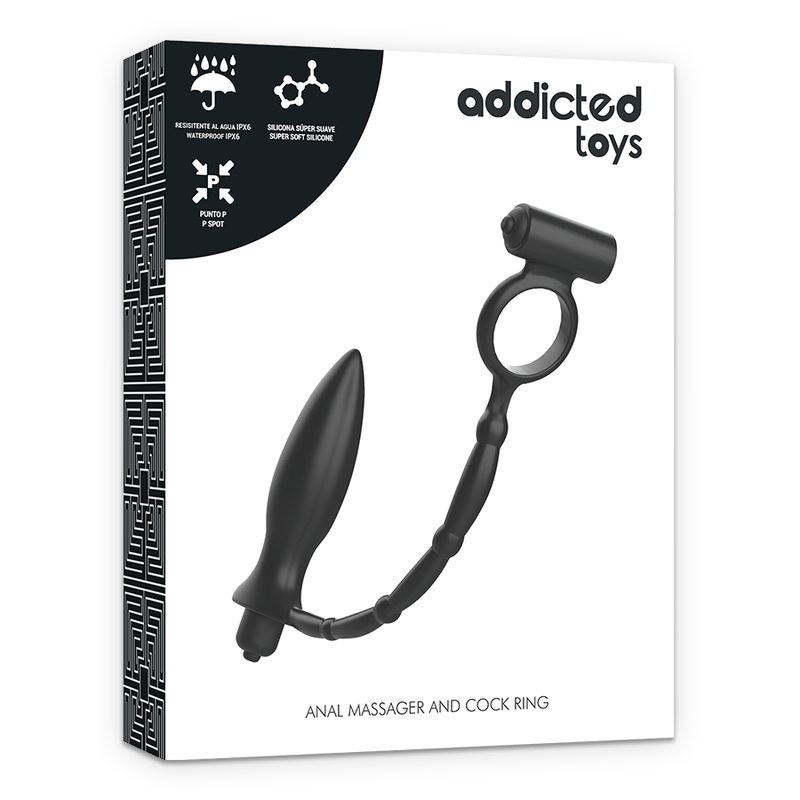 ADDICTED TOYS - ANAL PLUG WITH VIBRATORY RING - Amore24