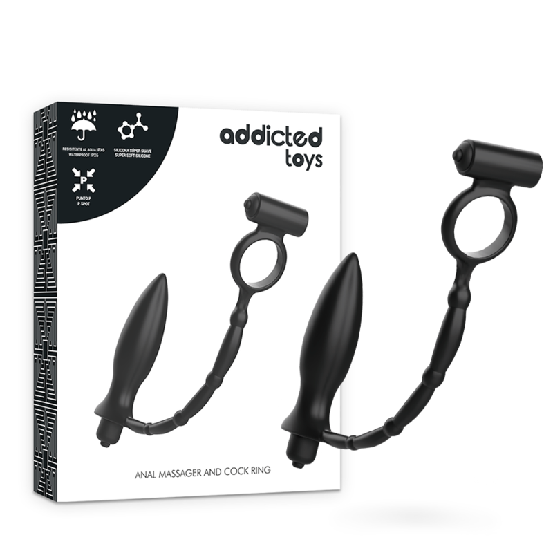 ADDICTED TOYS - ANAL PLUG WITH VIBRATORY RING - Amore24