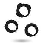ADDICTED TOYS - C-RING SET BLACK - Amore24