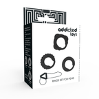 ADDICTED TOYS - C-RING SET BLACK - Amore24