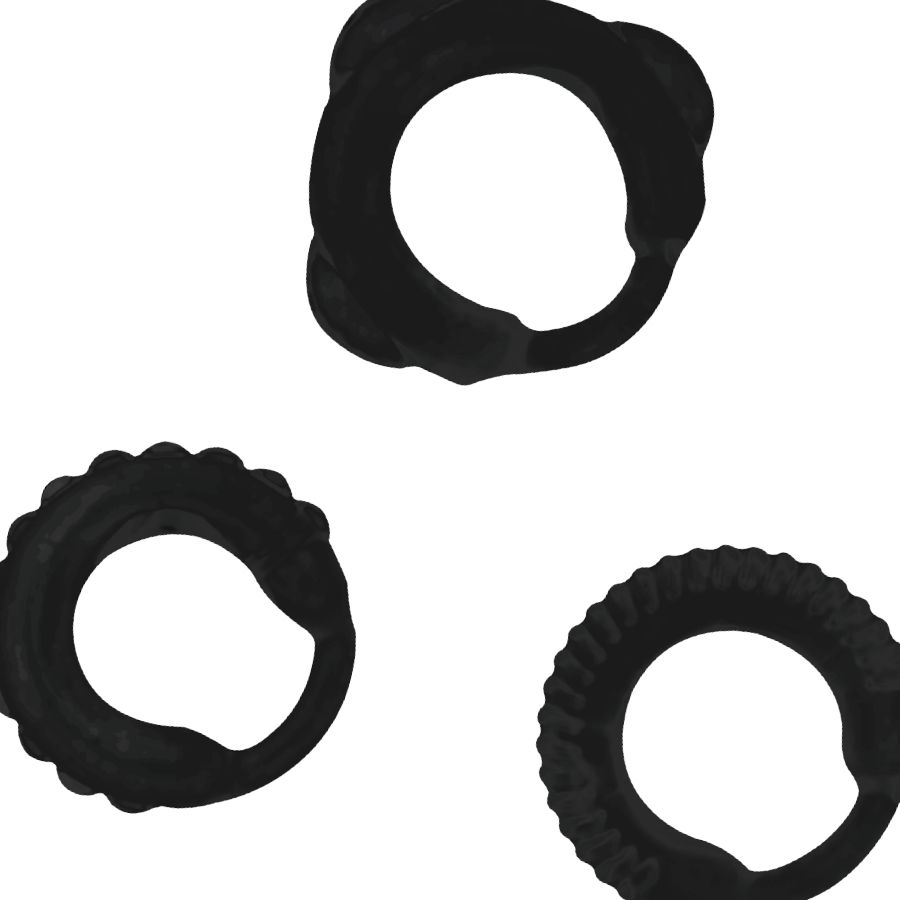 ADDICTED TOYS - C-RING SET BLACK - Amore24