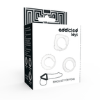 ADDICTED TOYS - C-RING SET CLEAR - Amore24