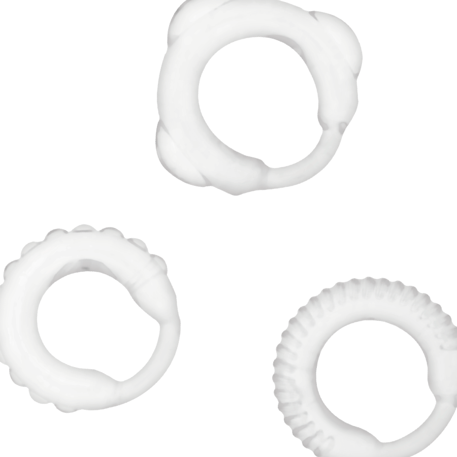 ADDICTED TOYS - C-RING SET CLEAR - Amore24