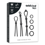 ADDICTED TOYS - FLEXIBLE SILICONE COCK RING SET 7 PIECES - Amore24