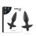 ADDICTED TOYS - MASSAGER PLUG ANAL WITH VIBRATION BLACK - Amore24