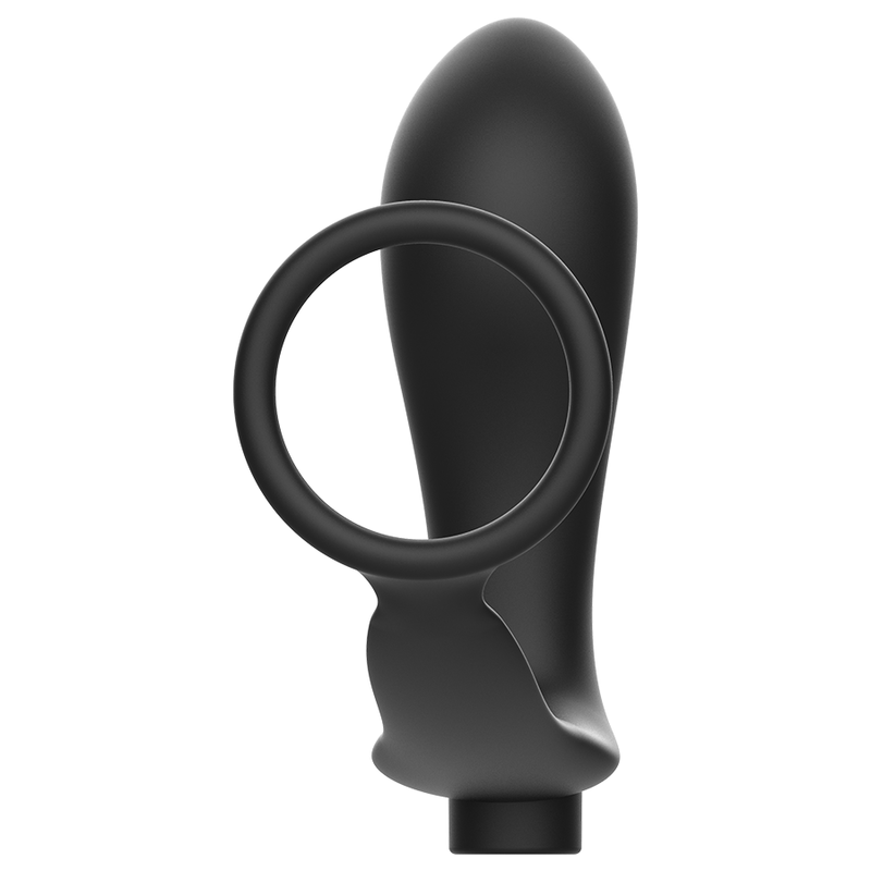 ADDICTED TOYS - PENIS RING WITH REMOTE CONTROL ANAL PLUG BLACK RECHARGEABLE - Amore24