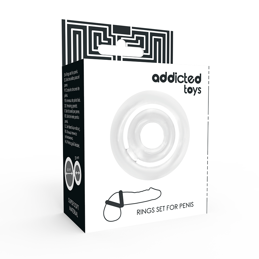 ADDICTED TOYS - POTENZ- C-RING PENIS CLEAR - Amore24