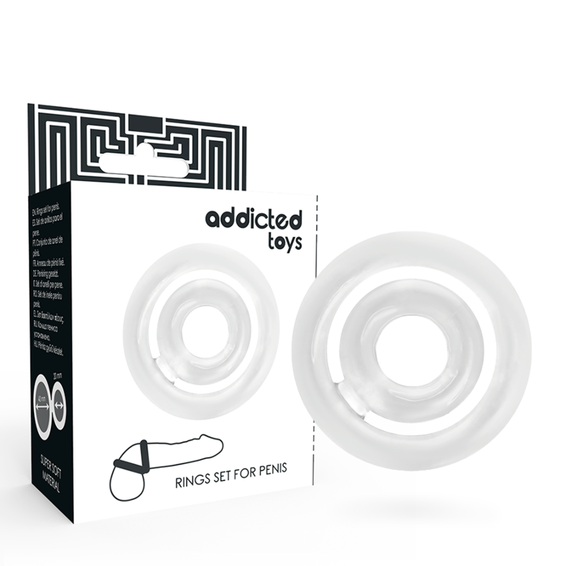 ADDICTED TOYS - POTENZ- C-RING PENIS CLEAR - Amore24