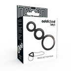 ADDICTED TOYS - RINGS SET FOR PENIS - SMOKED - Amore24