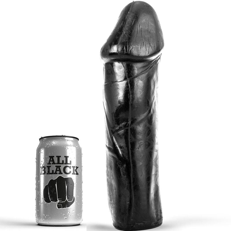 ALL BLACK - DONG 28 CM WITHOUT TESTICLES - Amore24