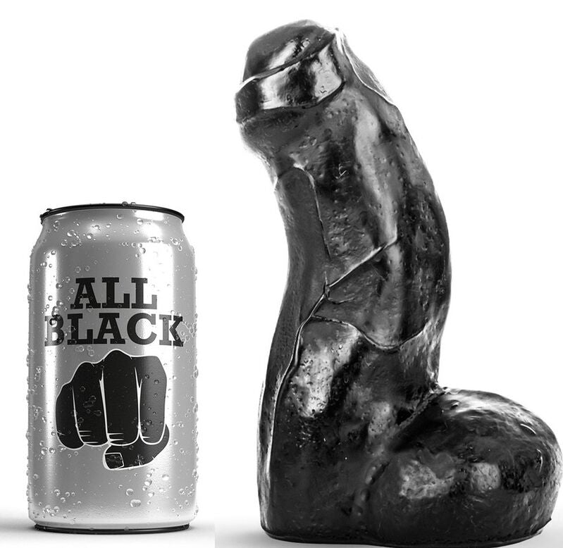 ALL BLACK - REALISTIC DONG BLACK 17 CM - Amore24