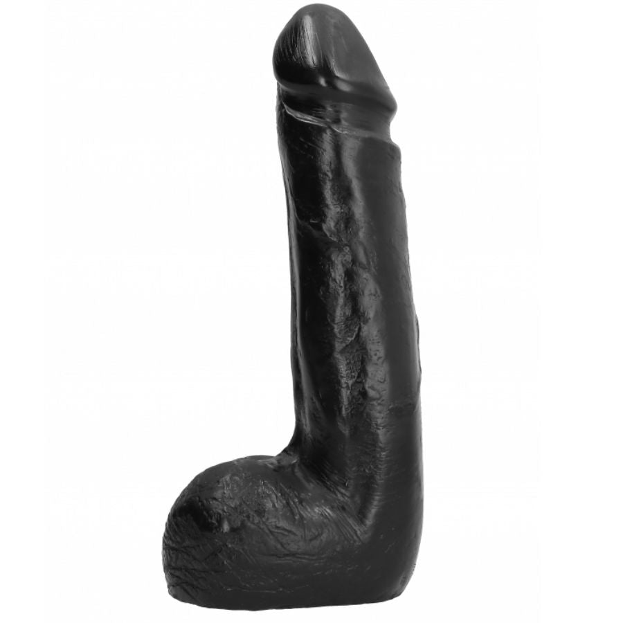 ALL BLACK - SOFT BLACK REALISTIC DILDO 20 CM - Amore24