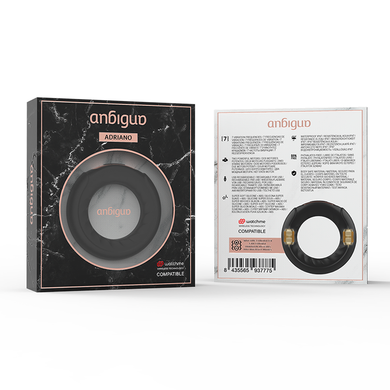 ANBIGUO - ADRIANO VIBRATING RING COMPATIBLE WITH WATCHME WIRELESS TECHNOLOGY - Amore24