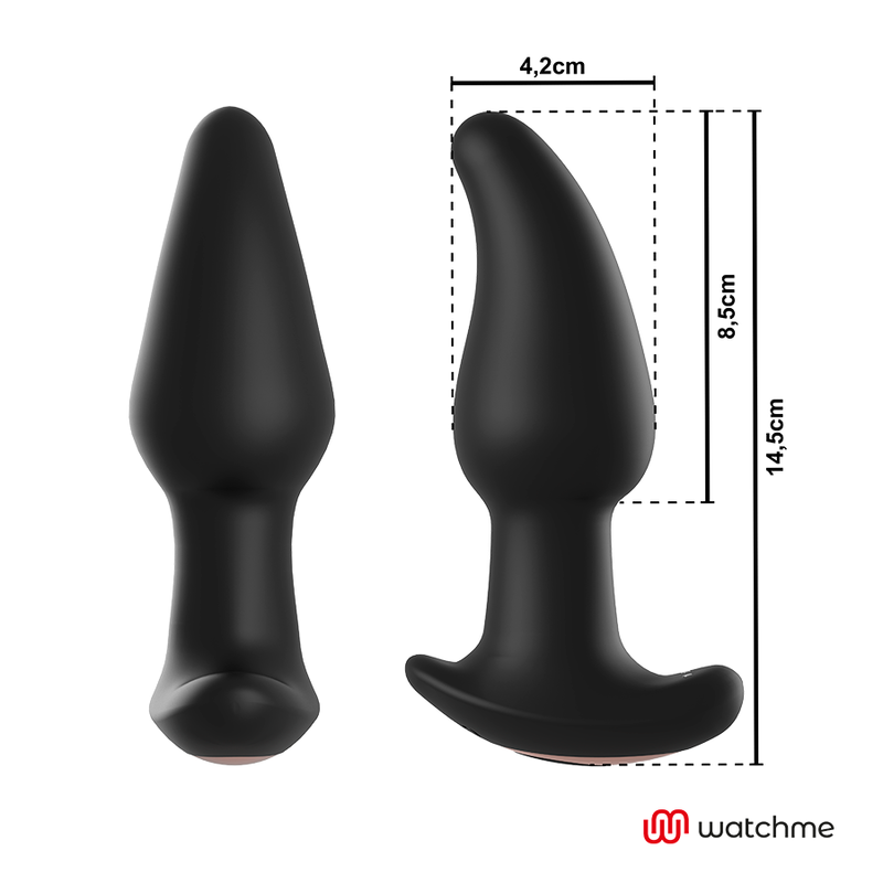ANBIGUO - WATCHME REMOTE CONTROL ANAL PLUG VIBRATOR WITH ROTATION OF AMADEUS PEARLS - Amore24