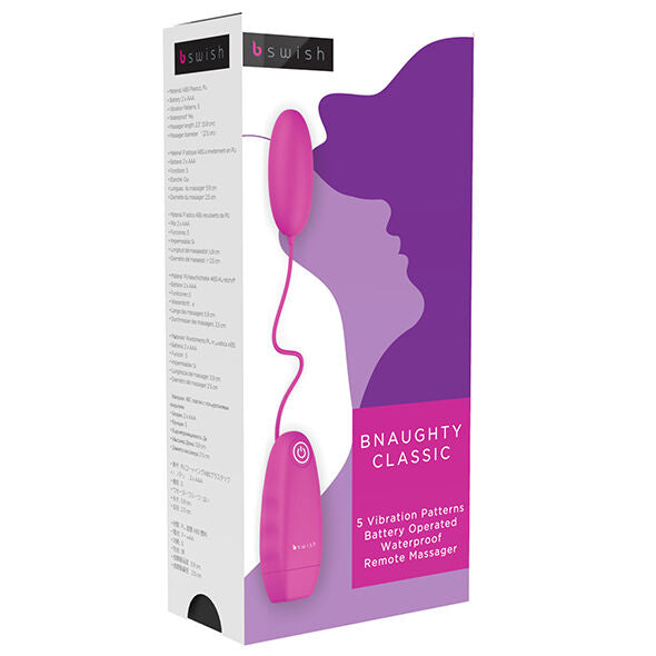B SWISH - BNAUGHTY CLASSIC VIBRATING BULLET CERISE - Amore24