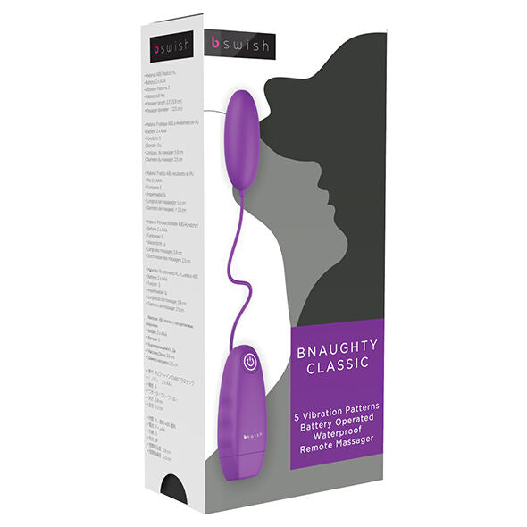 B SWISH - BNAUGHTY CLASSIC VIBRATING BULLET PURPLE - Amore24