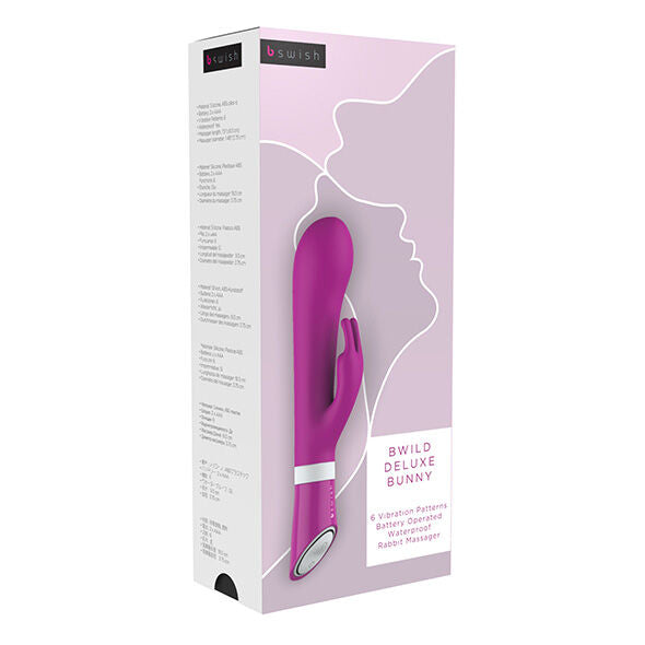 B SWISH - BWILD DELUXE BUNNY RABBIT VIBRATOR RASPBERRY - Amore24