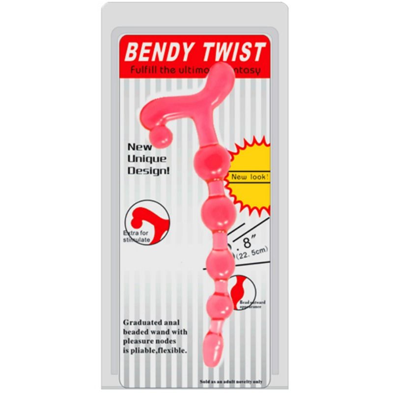 BAILE - BENDY TWIST RED ANAL BALLS - Amore24
