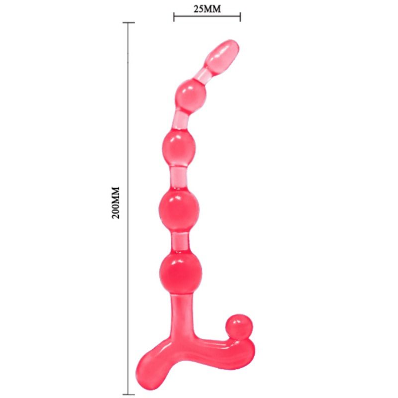 BAILE - BENDY TWIST RED ANAL BALLS - Amore24