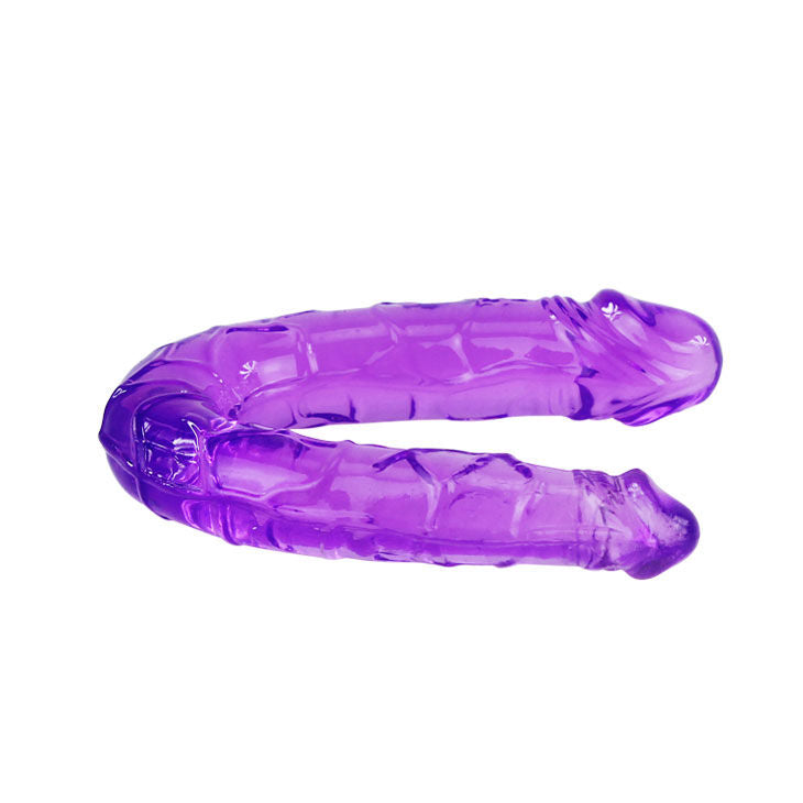BAILE - DOUBLE DILDO IN LILAC FLEXIBLE JELLY - Amore24