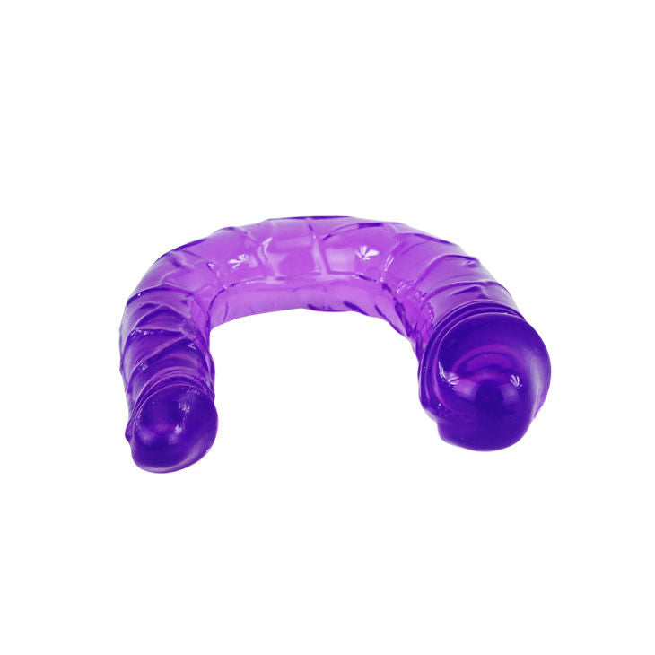 BAILE - DOUBLE DILDO IN LILAC FLEXIBLE JELLY - Amore24