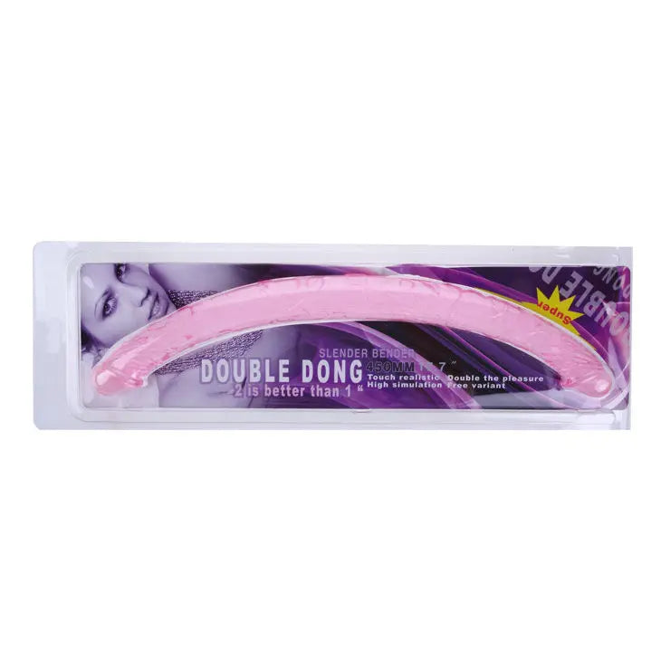 BAILE - PINK DOUBLE DONG 44.5 CM - Amore24