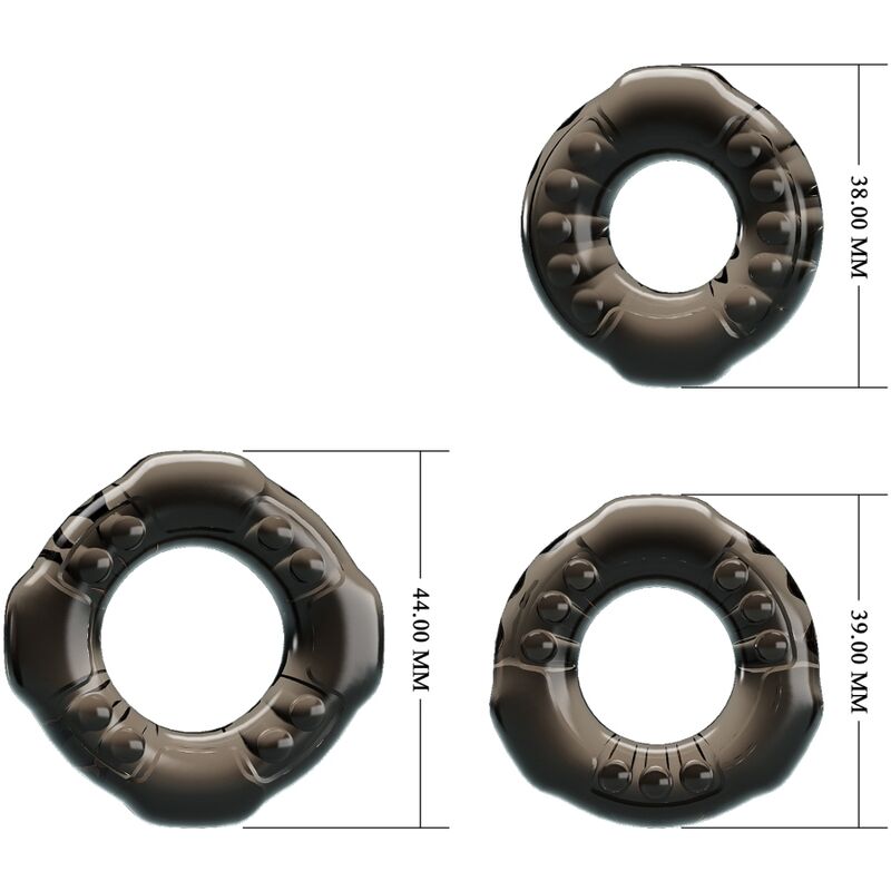 BAILE - COCK RINGS YVONNE SET 3 PENIS RINGS - Amore24