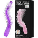 BAILE - FLEXI VIBE SENSUAL SPINE BENDABLE VIBRATING DILDO LILAC 23.5 CM - Amore24