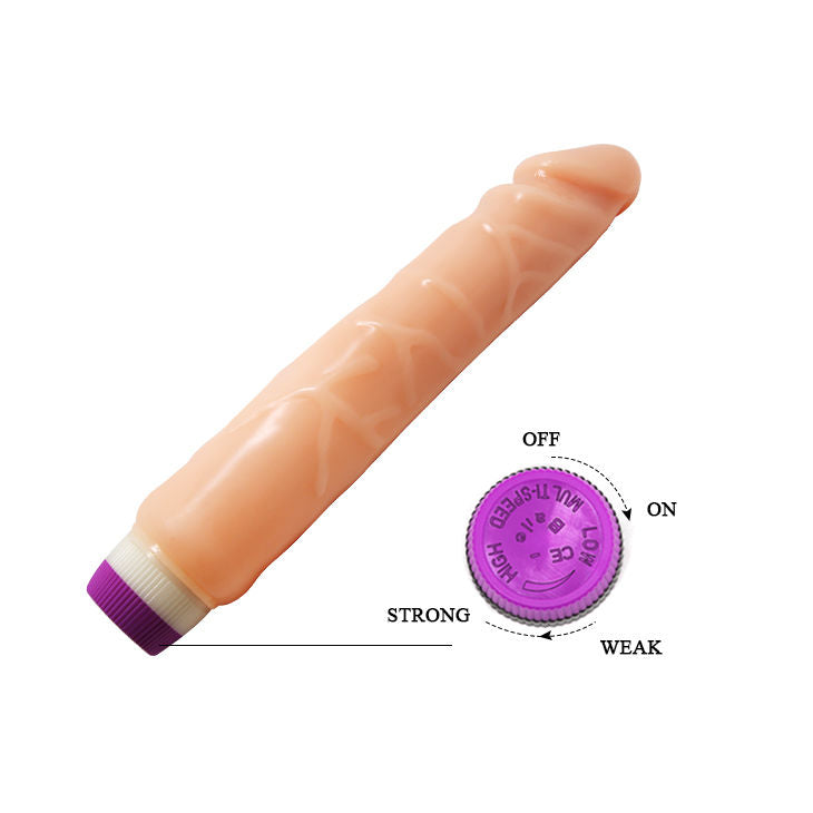 BAILE - WAVES OF PLEASURE REALISTIC VIBRATING 25.5 CM - Amore24