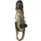 BAILE - BRAVE MAN PENIS COVER WITH CLIT AND ANAL STIMULATION DOUBLE BULLET BLACK 16.5 CM - Amore24