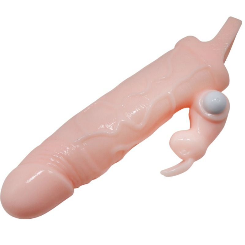 BAILE - BRAVE MAN PENIS COVER WITH RABBIT AND DOUBLE ENGINE FLESH 16.5 CM - Amore24