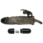 BAILE - BRAVE MAN PENIS COVER WITH RABBIT BLACK 16.5 CM - Amore24