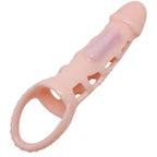 BAILE - PENIS EXTENDER COVER WITH VIBRATION AND NATURAL STRAP 13.5 CM - Amore24