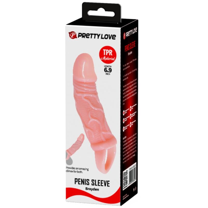 BAILE - PENIS EXTENDER SHEATH WITH STRAP FOR TESTICLES 13.5 CM - Amore24