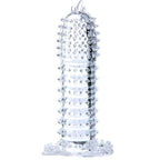 BAILE - PENIS SHEATH WITH TRANSPARENT STIMULATING POINTS 14 CM - Amore24