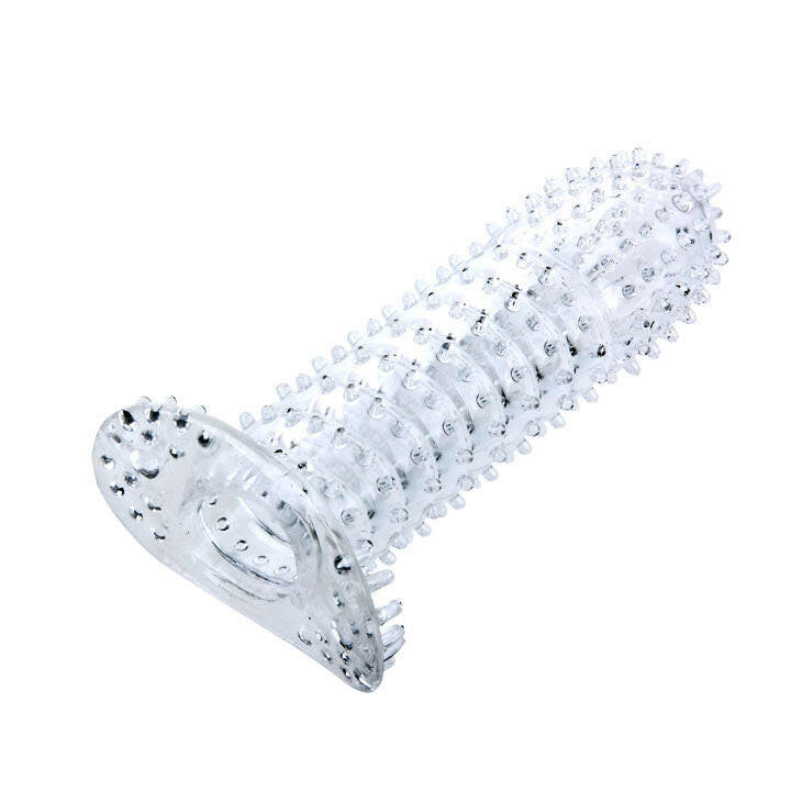 BAILE - PENIS SHEATH WITH TRANSPARENT STIMULATING POINTS 14 CM - Amore24