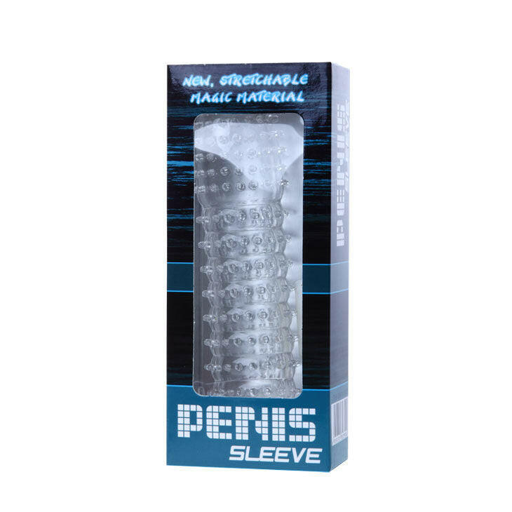 BAILE - PENIS SHEATH WITH TRANSPARENT STIMULATING POINTS 14 CM - Amore24