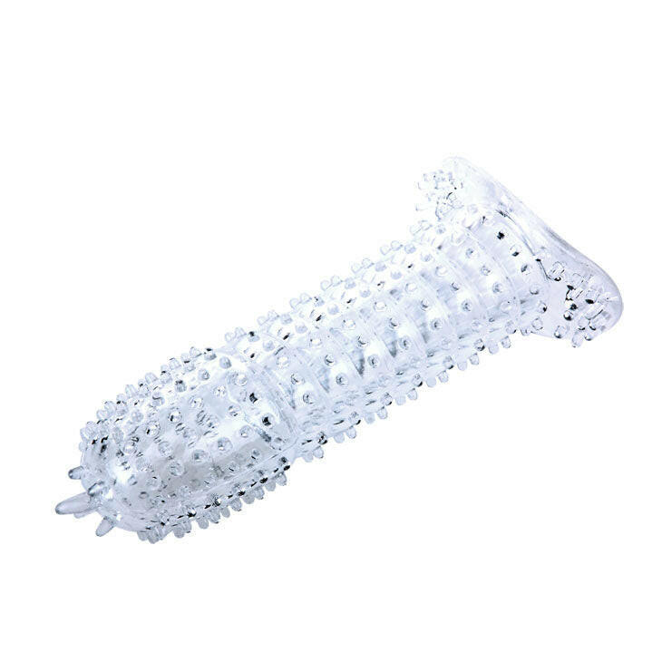 BAILE - PENIS SHEATH WITH TRANSPARENT STIMULATING POINTS 14 CM - Amore24