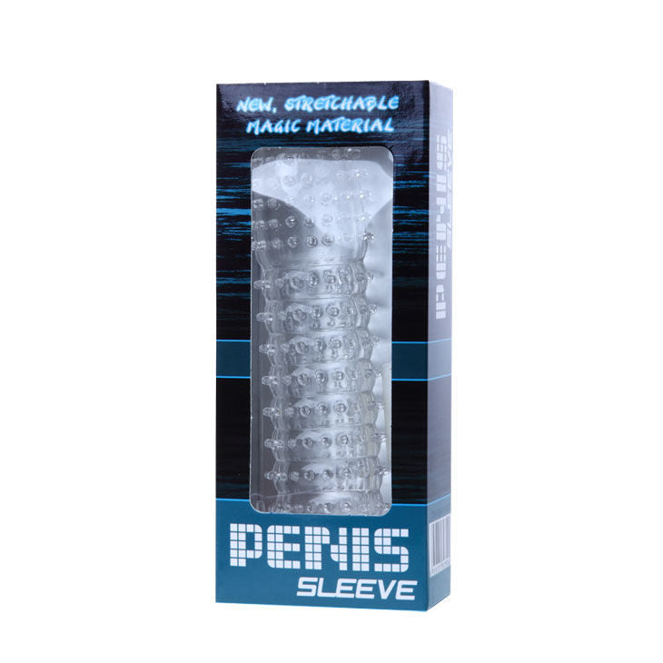 BAILE - PENIS SHEATH WITH TRANSPARENT STIMULATING POINTS 14 CM - Amore24