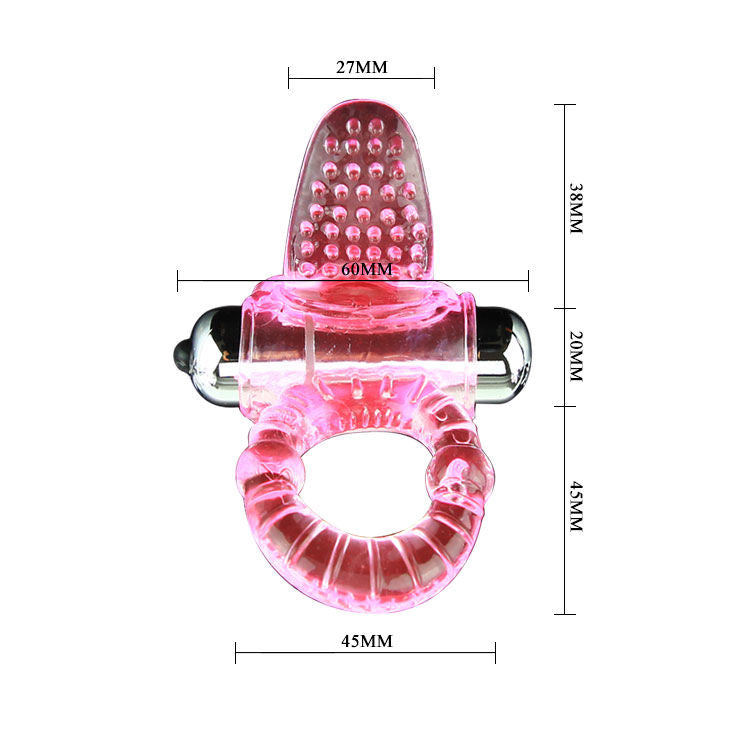 BAILE - SWEET ABS 10 RHYTHMS RING PINK VIBRATOR PENIS RING - Amore24