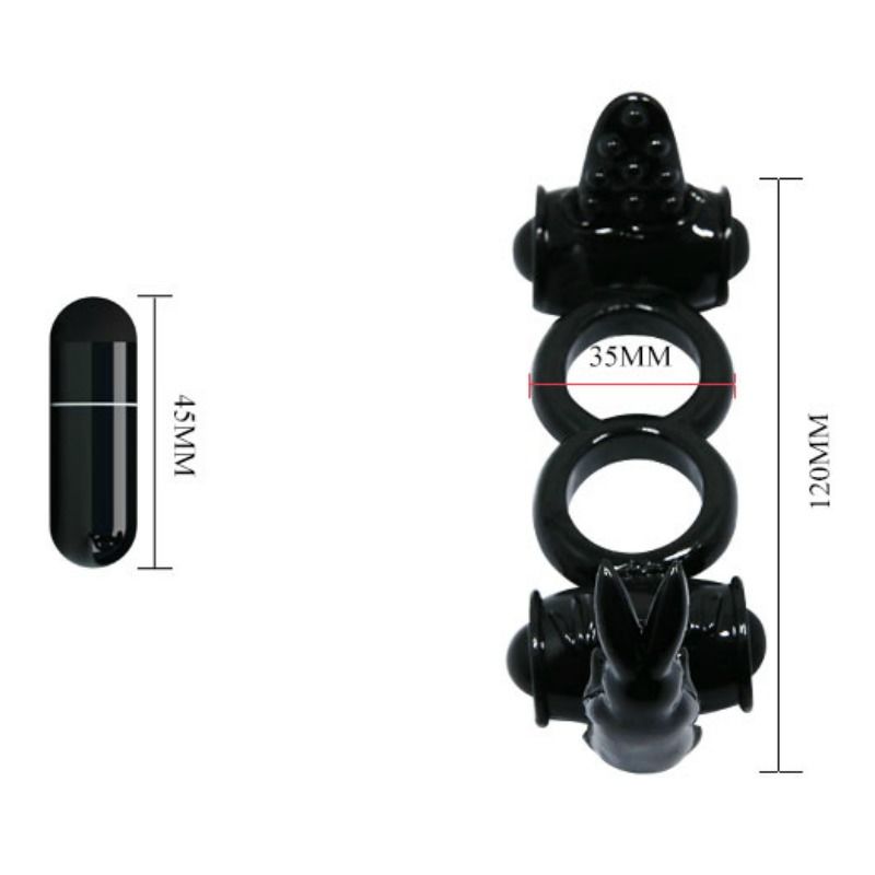 BAILE - SWEET RING DOUBLE RING WITH DOUBLE RABBIT - Amore24