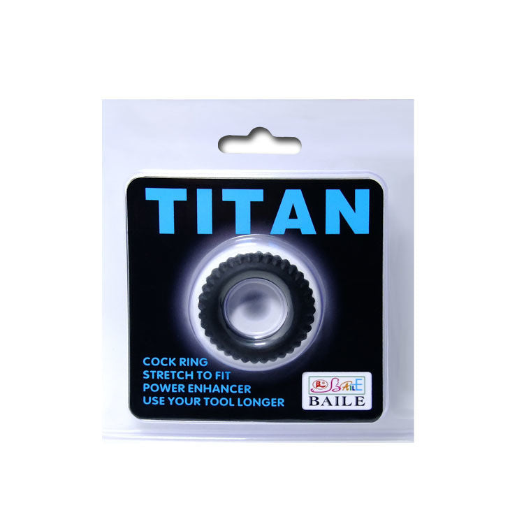 BAILE - TITAN COCKRING BLACK 1.9 CM - Amore24