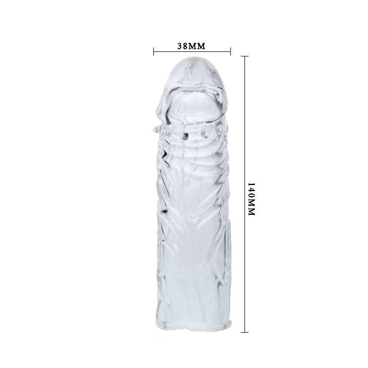 BAILE - TRANSPARENT SILICONE PENIS COVER 13 CM - Amore24