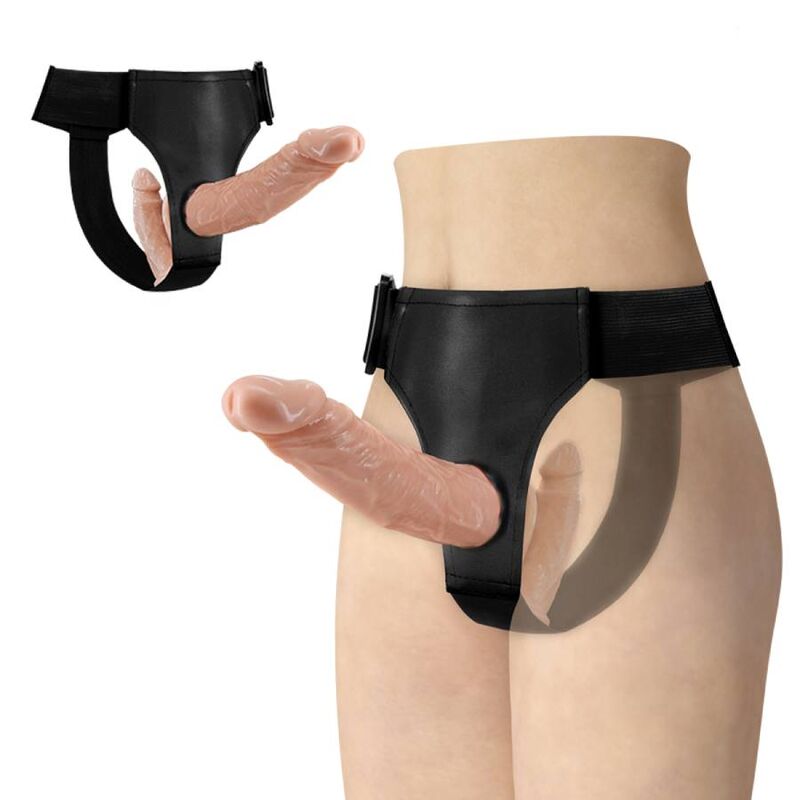 BAILE - ULTRA PASSIONATE DOUBLE DILDOS WITH HARNESS - Amore24