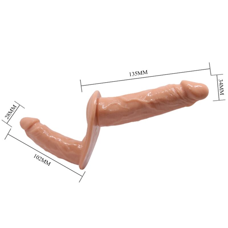 BAILE - ULTRA PASSIONATE DOUBLE DILDOS WITH HARNESS - Amore24