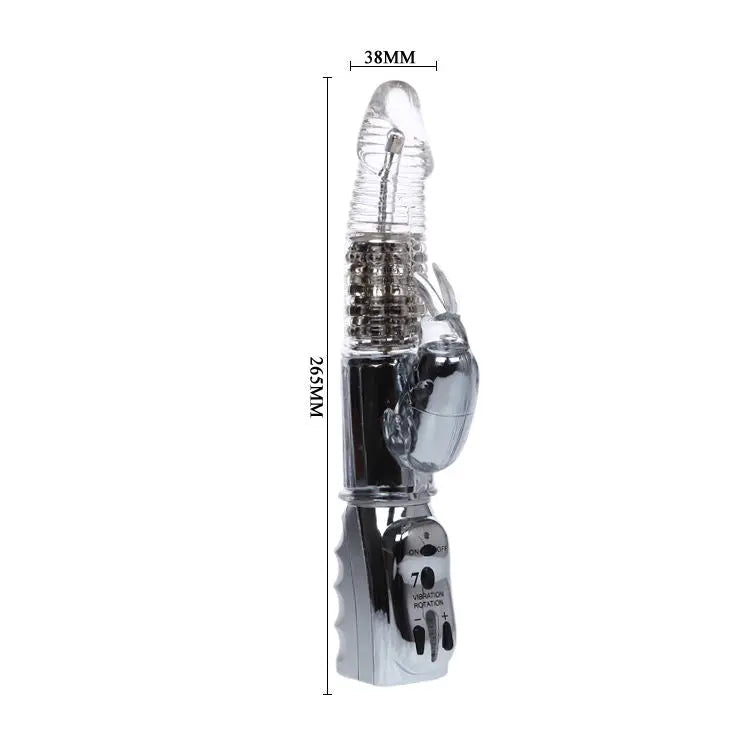 BAILE - AMOUR MISSILE TRANSPARENT ROTATOR 26.5 CM - Amore24