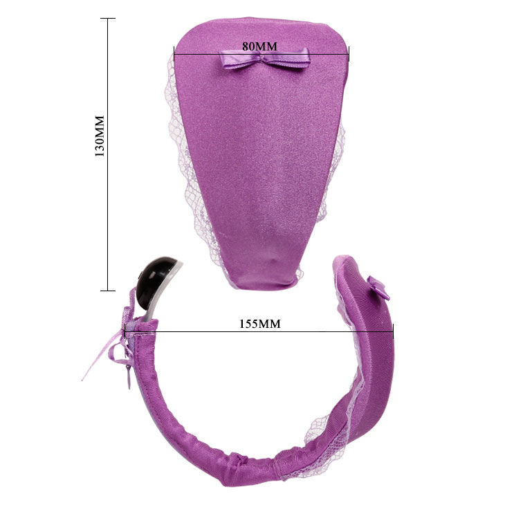 BAILE - THONG WITH VIBRATOR WITH LILAC REMOTE CONTROL - Amore24